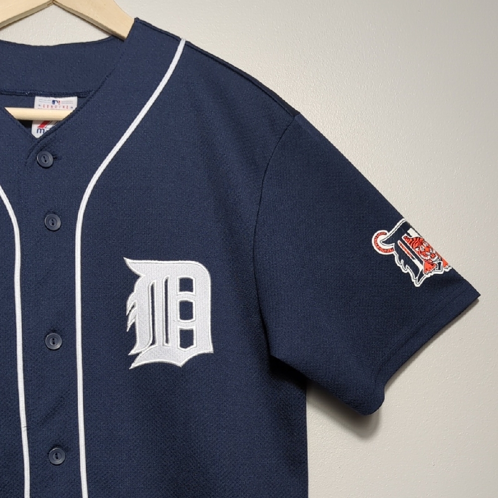 Detroit Tigers MLB Magglio Ordonez Jersey Majestic‎ Embroidered Men Size S/M - Picture 5 of 16